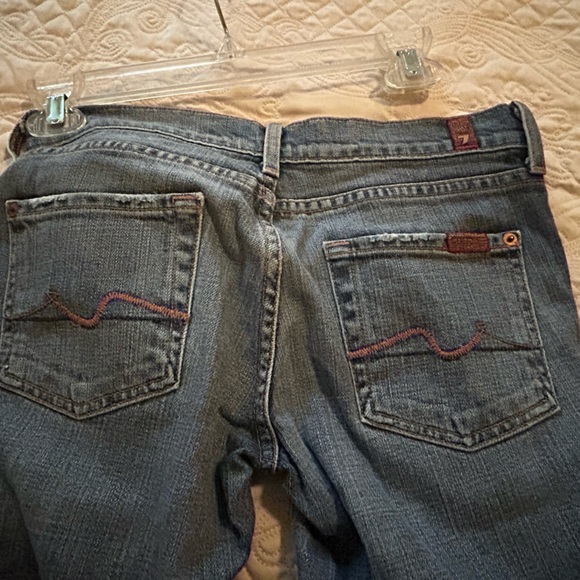 7 For All Mankind Jeans Size 26, Style U075055U-055U Bootcut - Picture 11 of 16